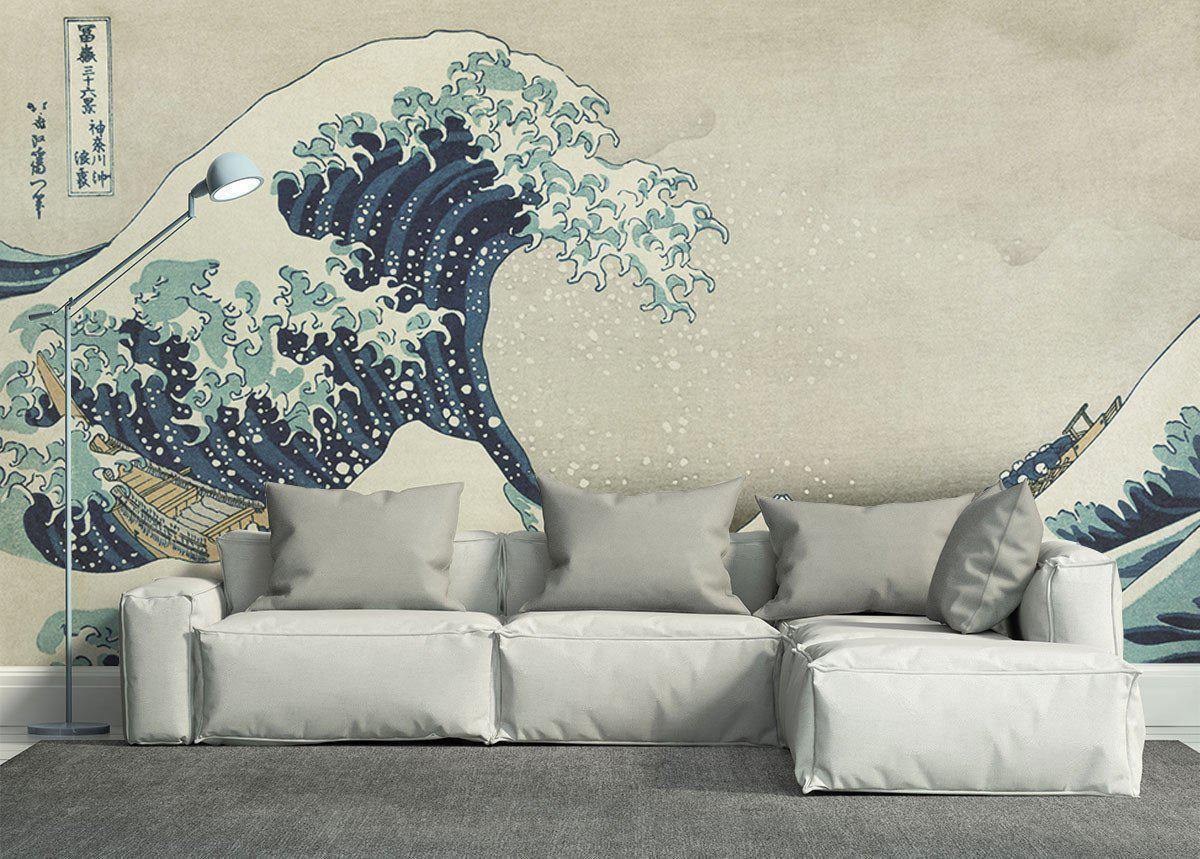 Great Wave off Kanagawa Wallpaper Mural-Wall Mural-Eazywallz