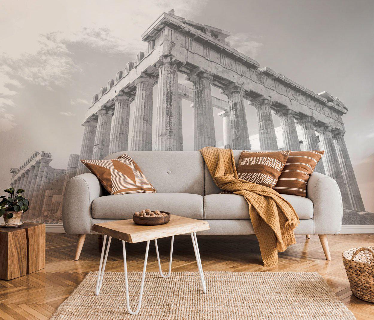 Greek Temple Wall Mural-Wall Mural-Eazywallz
