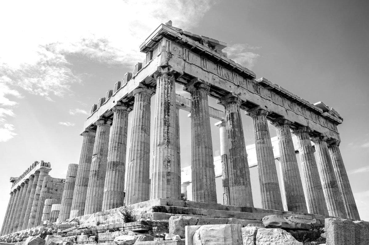 Greek Temple Wall Mural-Wall Mural-Eazywallz