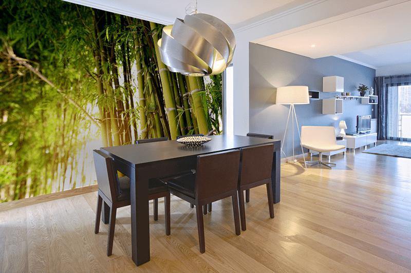 Green Bamboo Forest Wall Mural-Wall Mural-Eazywallz