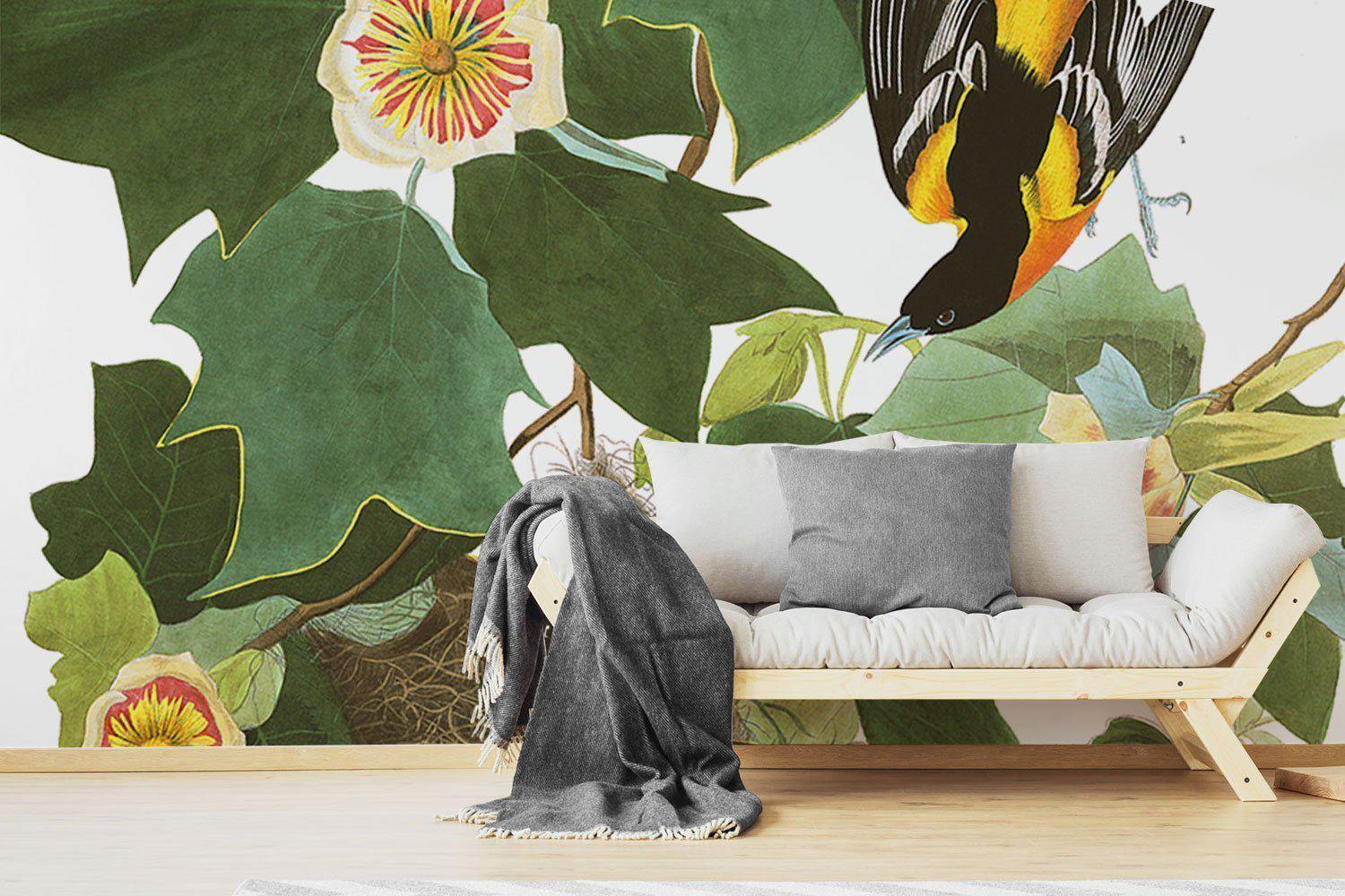 Group of Orioles Wallpaper Mural-Wall Mural-Eazywallz