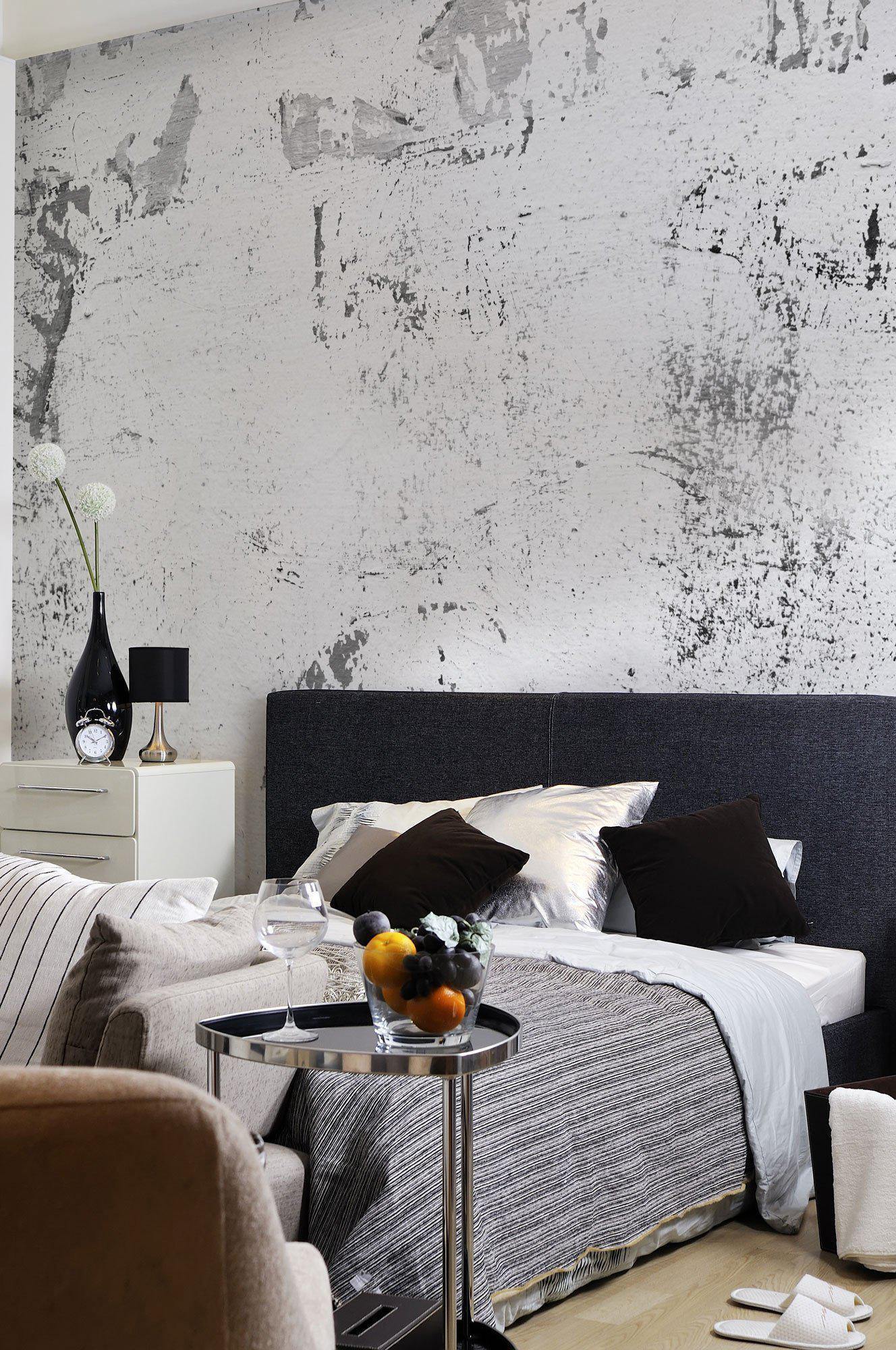 Grunge Black & White Street Wall Mural-Wall Mural-Eazywallz