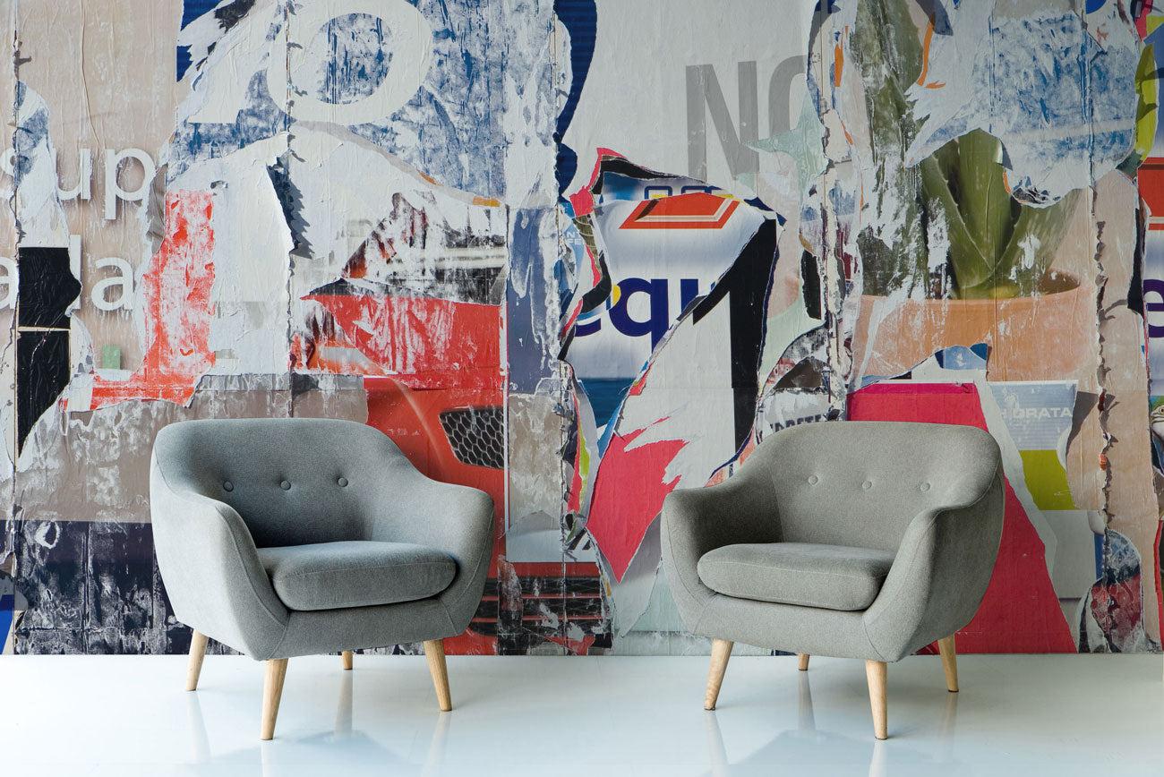 Grunge Poster Wall Mural-Wall Mural-Eazywallz