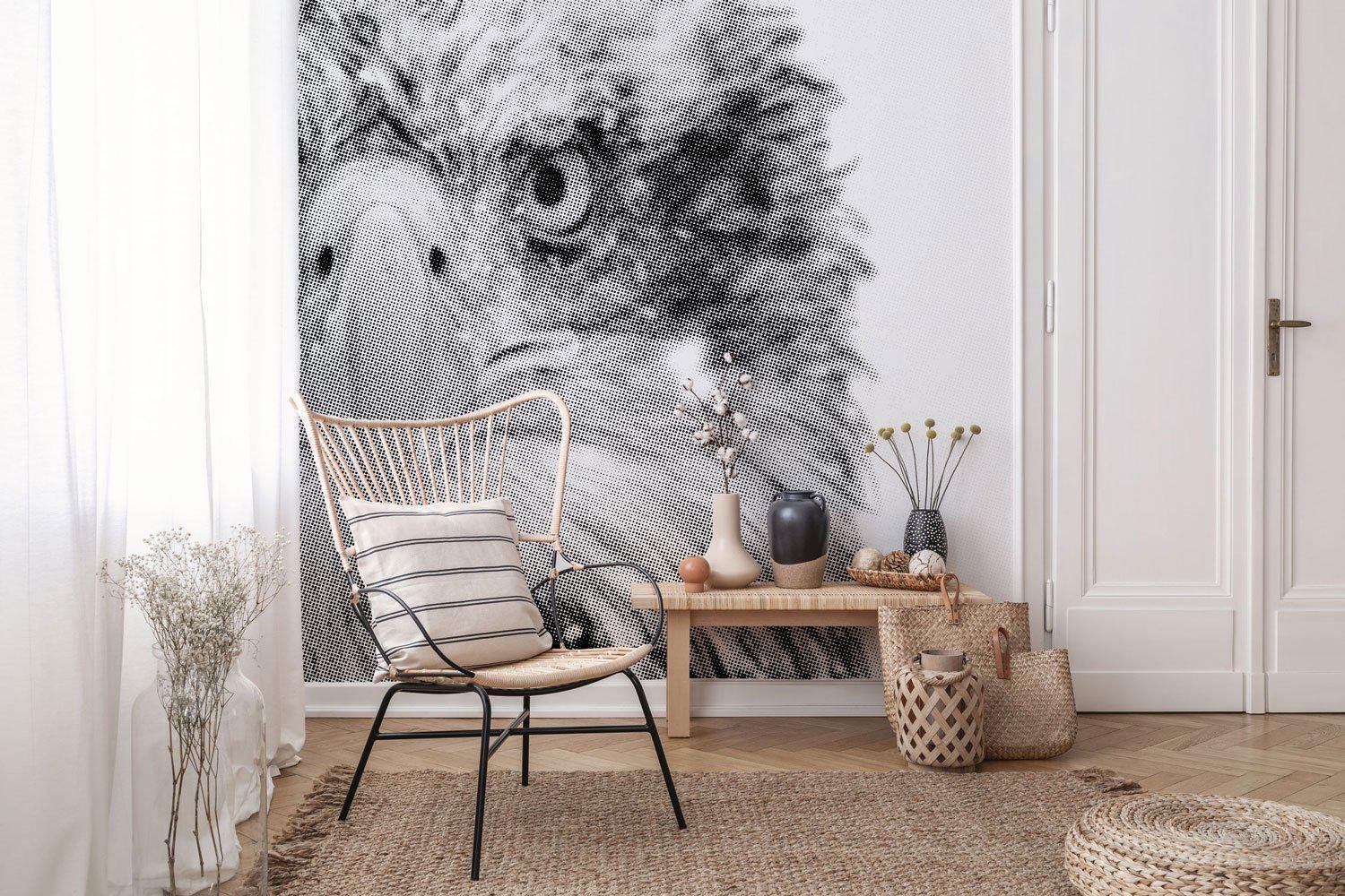 Halftone Bald Eagle Wall Mural-Wall Mural-Eazywallz