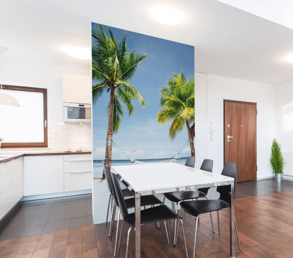 Hammock in Paradise Wall Mural-Wall Mural-Eazywallz