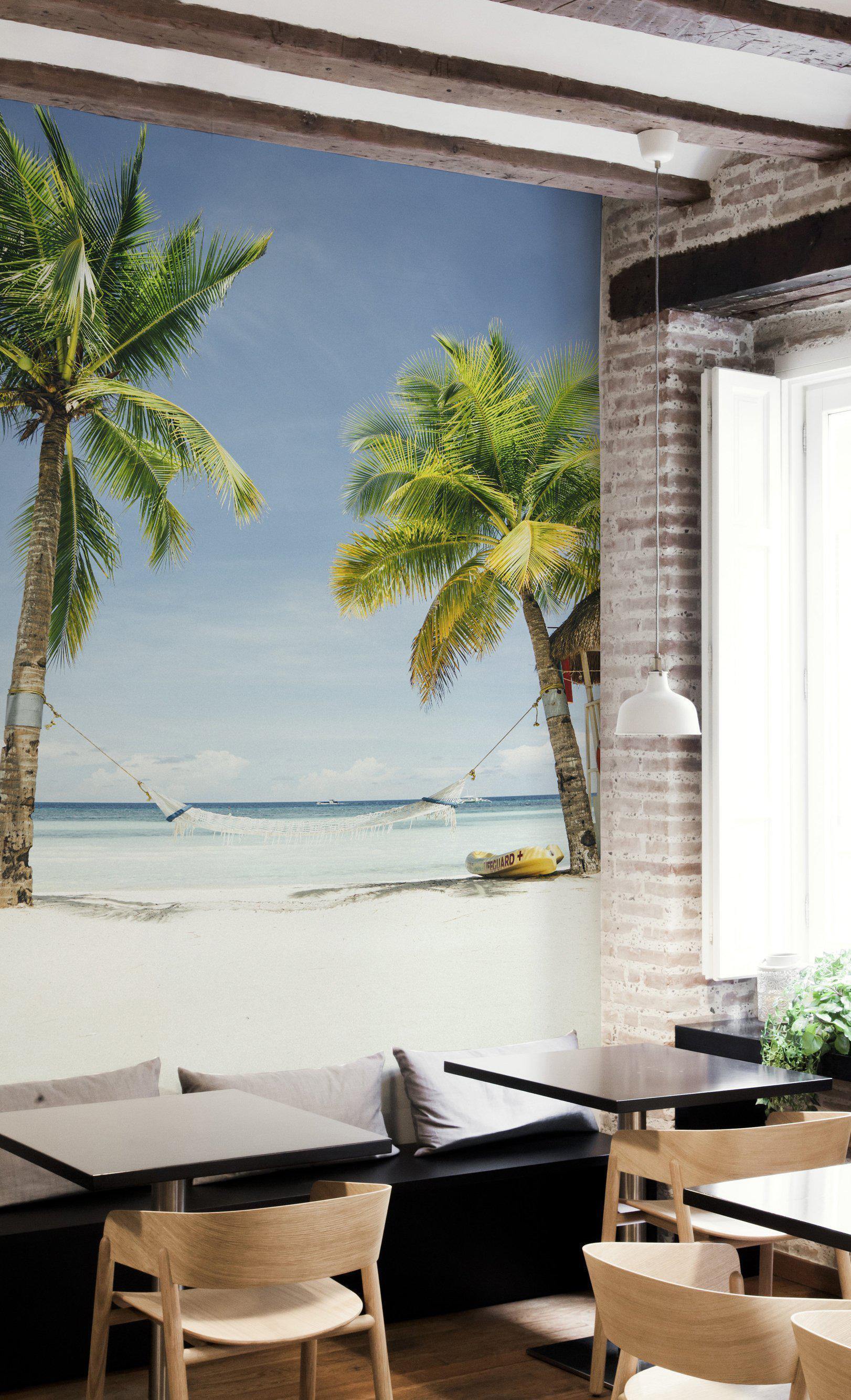 Hammock in Paradise Wall Mural-Wall Mural-Eazywallz