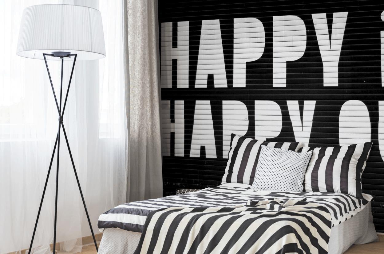 Happy in, Happy out Wall Mural-Wall Mural-Eazywallz