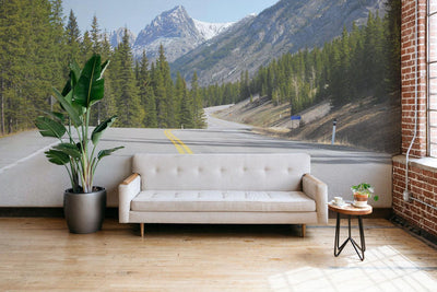 Highway to the Rocky mountains Wall Mural-Wall Mural-Eazywallz