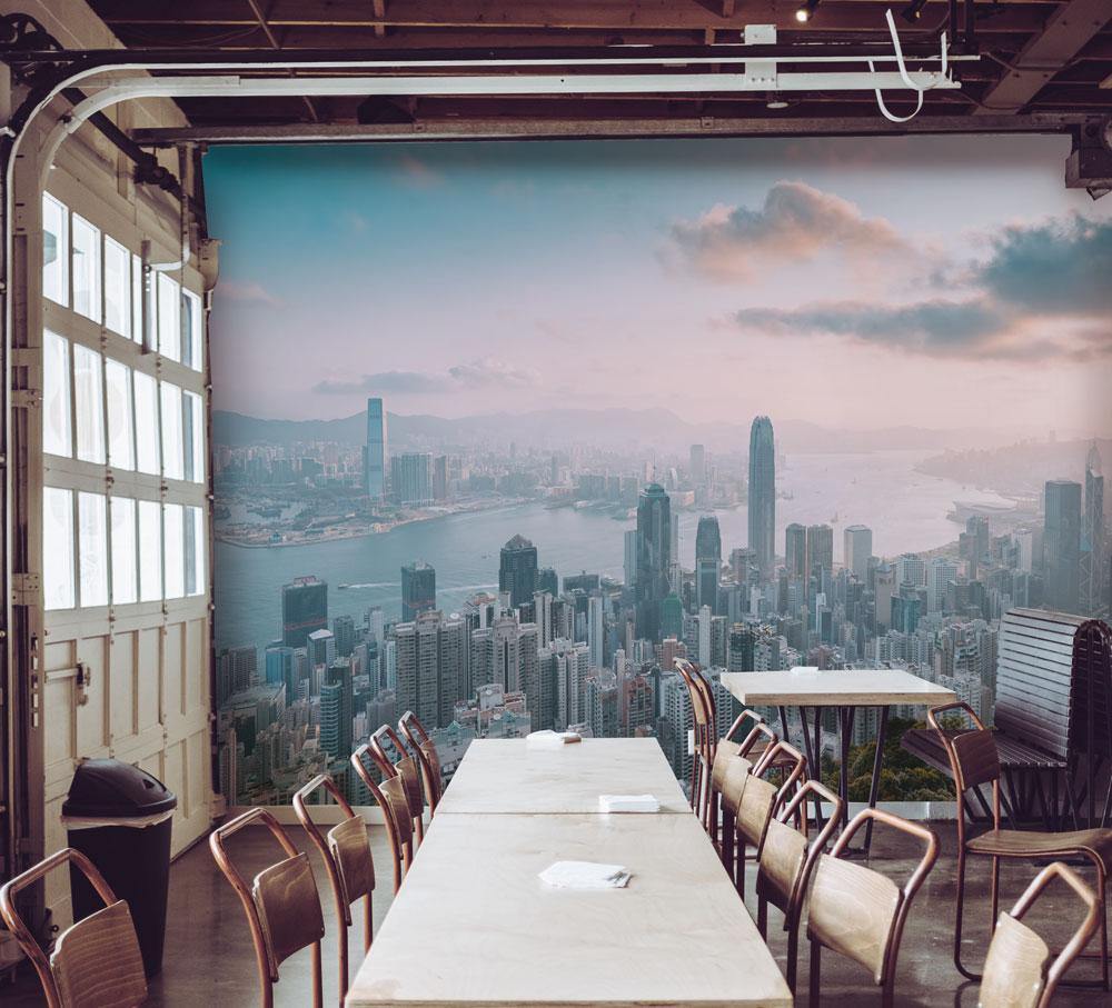 Hong Kong Island Wall Mural-Wall Mural-Eazywallz