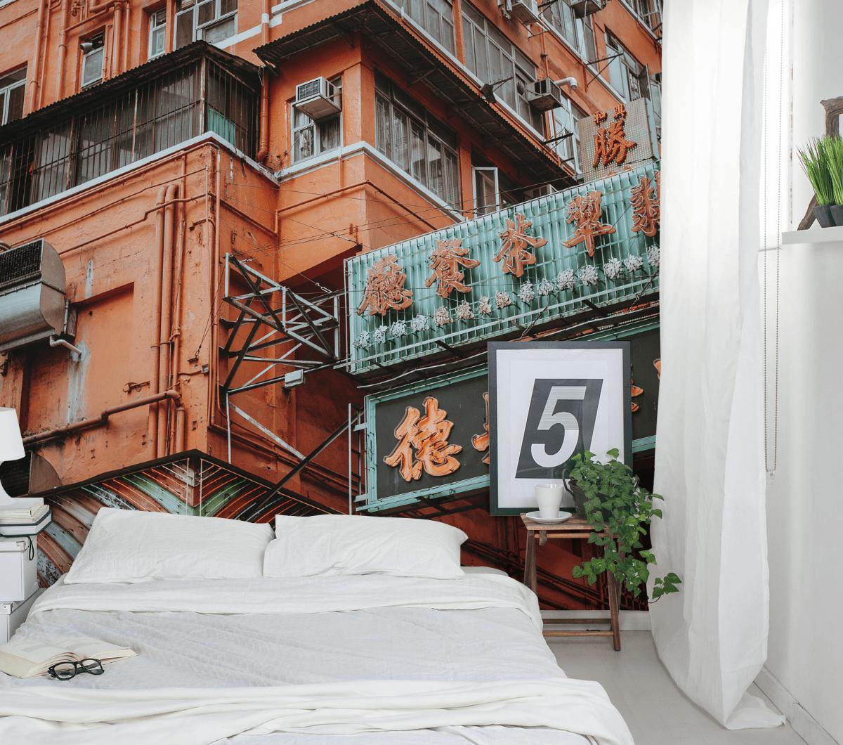 Hong Kong Market Wall Mural-Wall Mural-Eazywallz