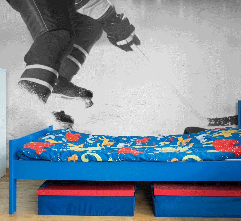 Ice Hockey Action Wall Mural-Wall Mural-Eazywallz