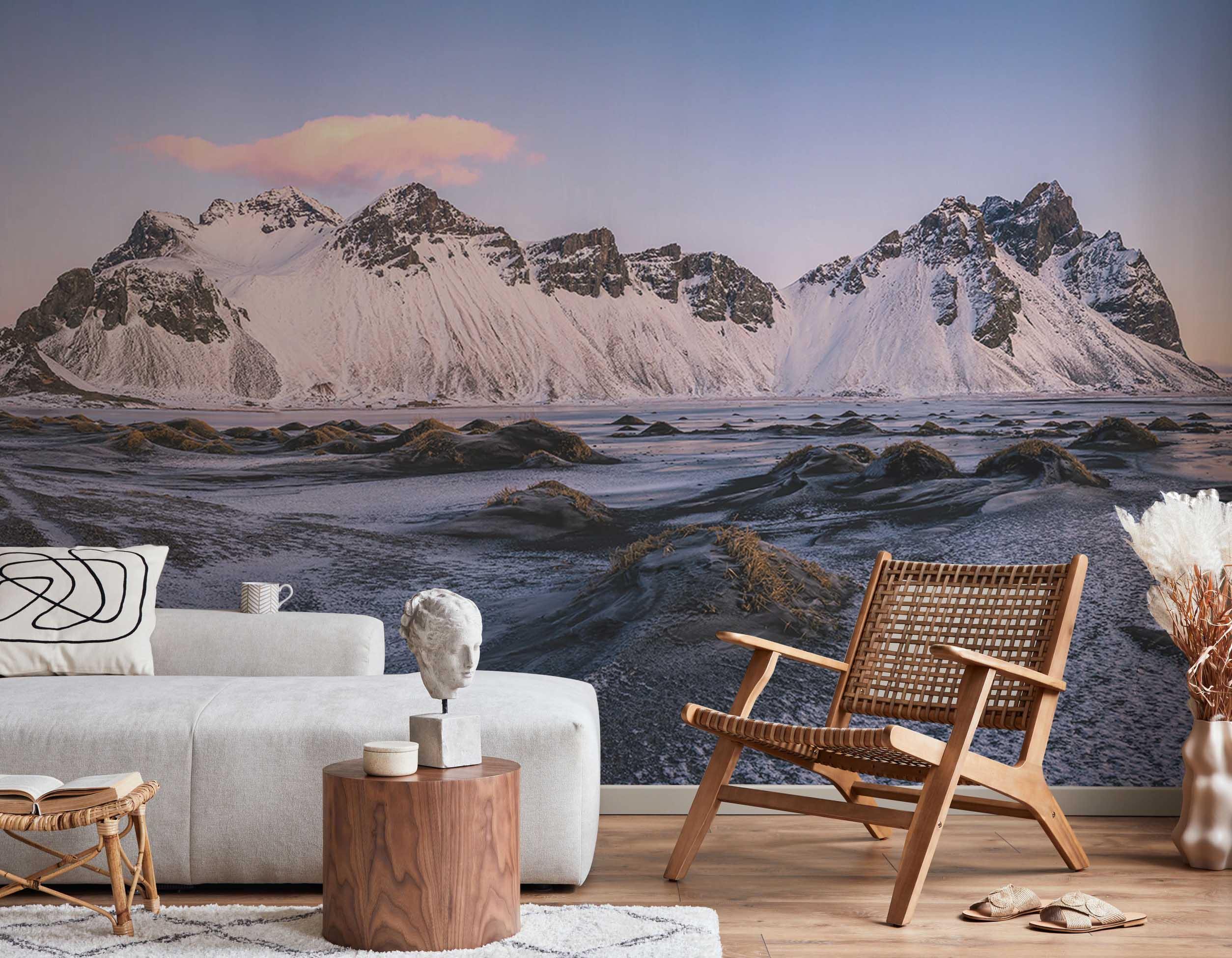 Icelandic Mountain Range Wall Mural-Wall Mural-Eazywallz