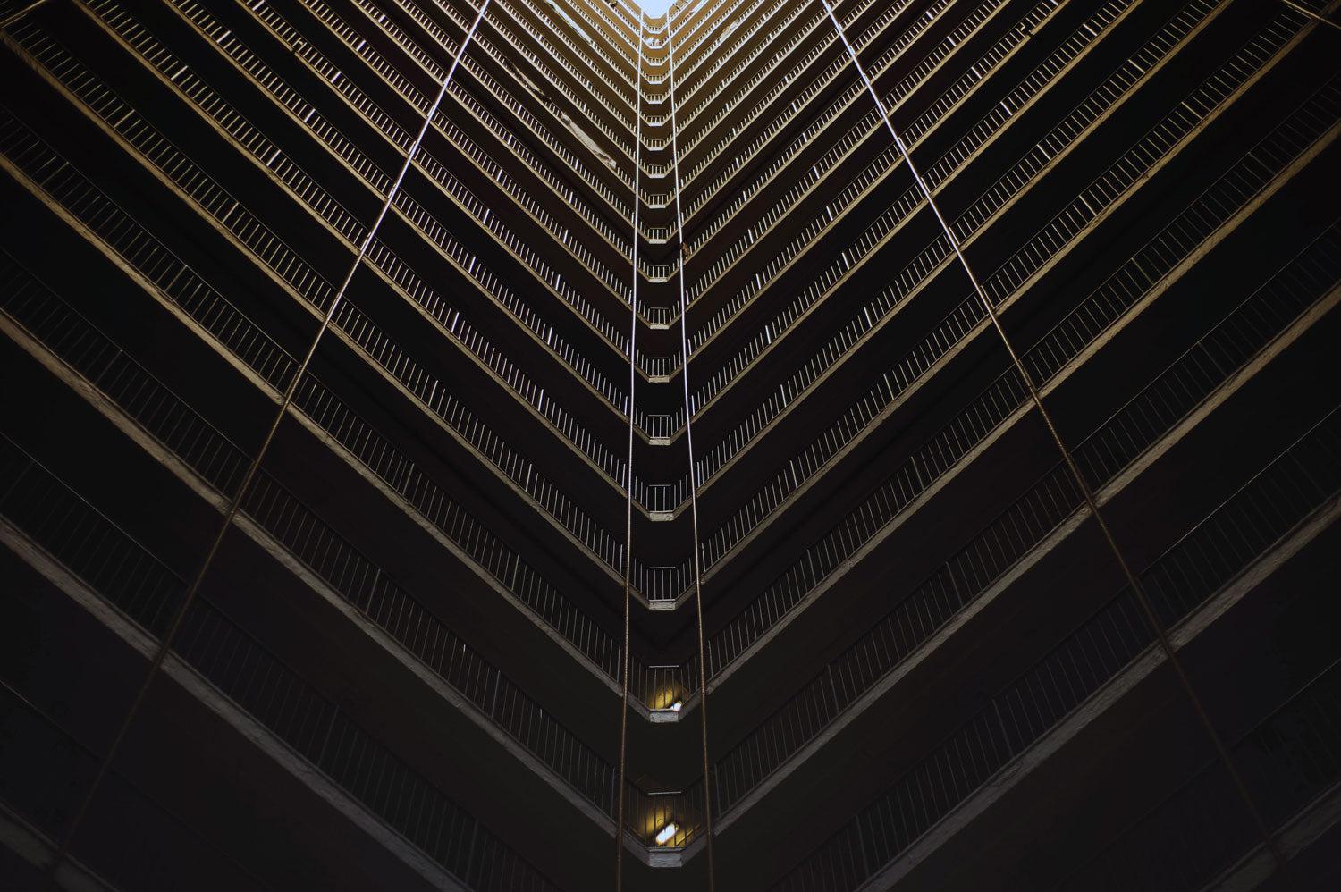 Inside Building Rise Wall Mural-Wall Mural-Eazywallz