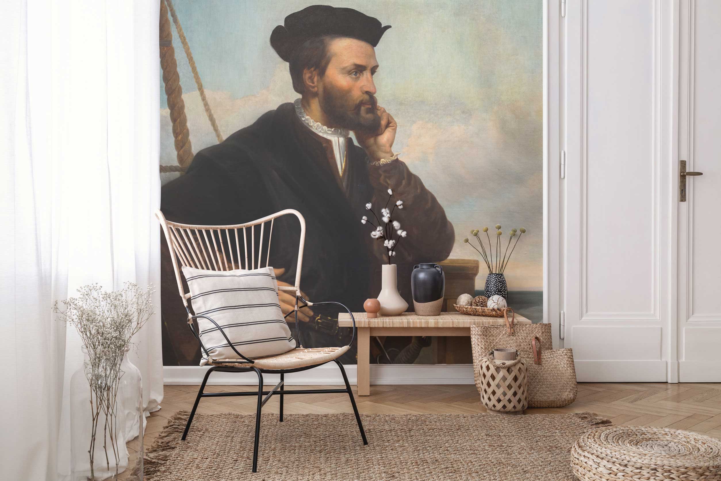 Jacques Cartier Portrait Wall Mural-Wall Mural-Eazywallz