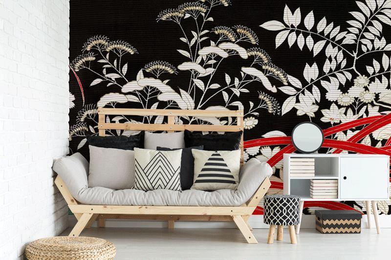 Japanese Kimono Wallpaper Mural-Wall Mural-Eazywallz