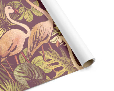 Jungle Flamingo Wallpaper #477-Repeat Pattern Wallpaper-Eazywallz