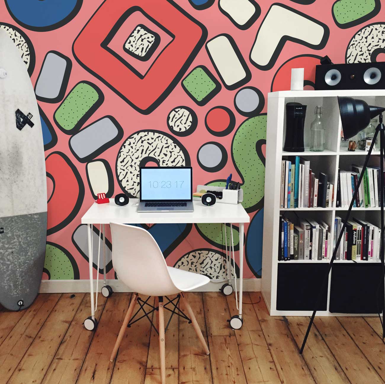 Kids Memphis Shapes Wall Mural-Wall Mural-Eazywallz