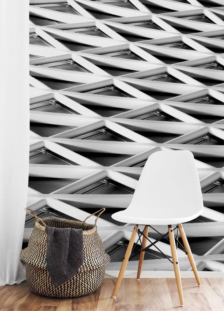 King's Cross Abstract Architecture Wall Mural-Wall Mural-Eazywallz