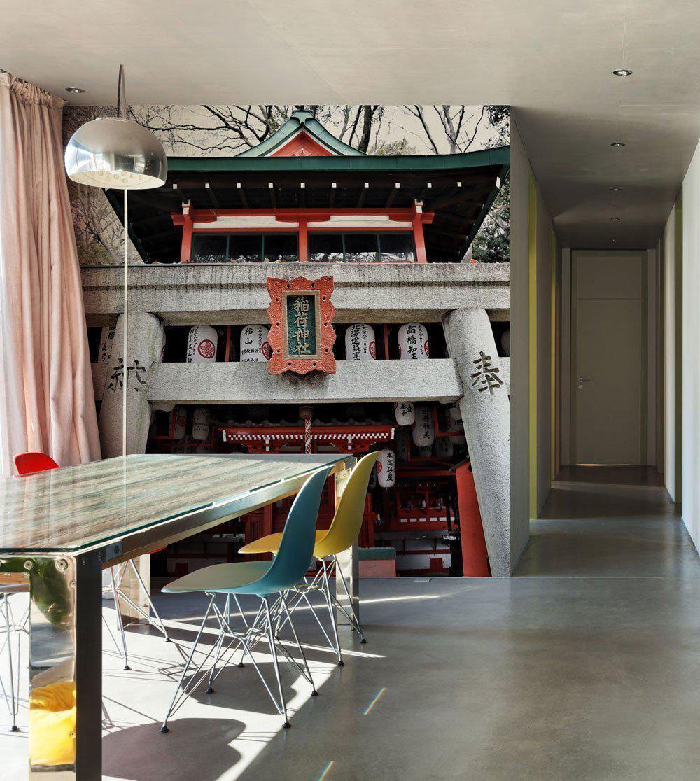 Kobe Temple Wall Mural-Wall Mural-Eazywallz