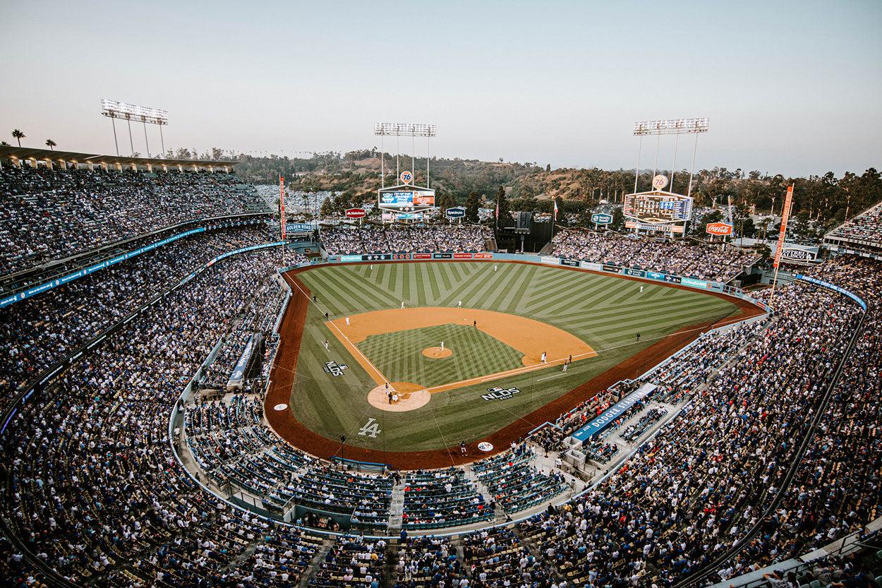 LA Dodgers Baseball Stadium 2 Wall Mural-Wall Mural-Eazywallz