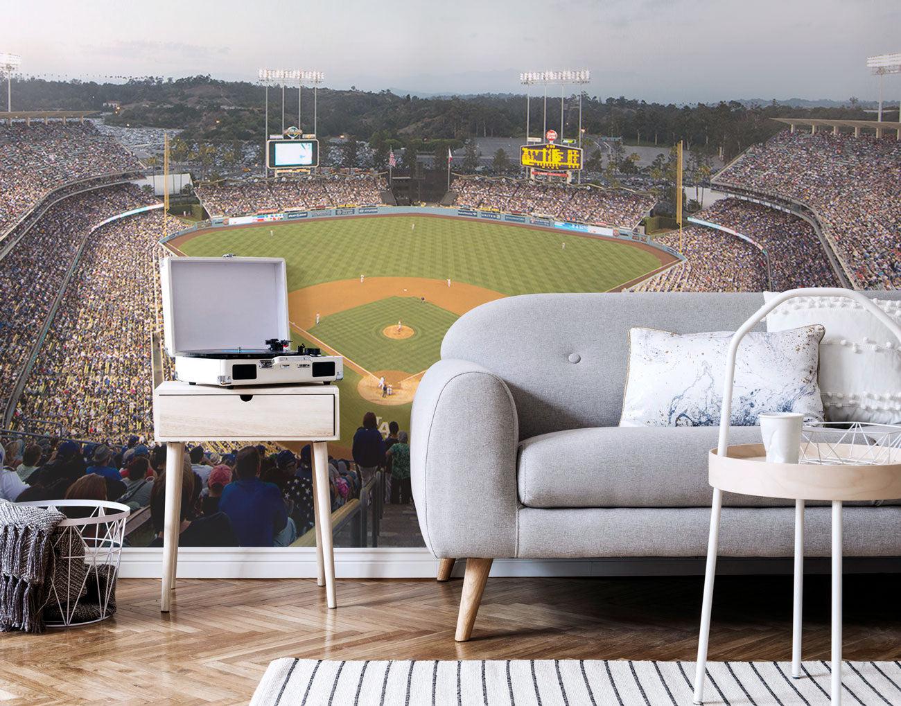 LA Dodgers Baseball Stadium Wall Mural-Wall Mural-Eazywallz