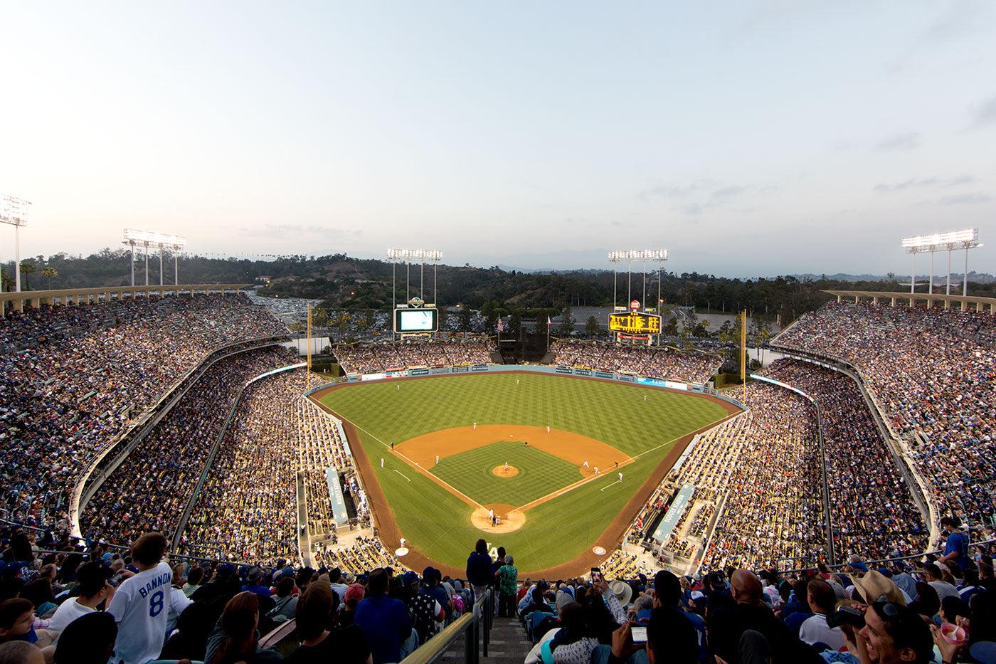 LA Dodgers Baseball Stadium Wall Mural-Wall Mural-Eazywallz