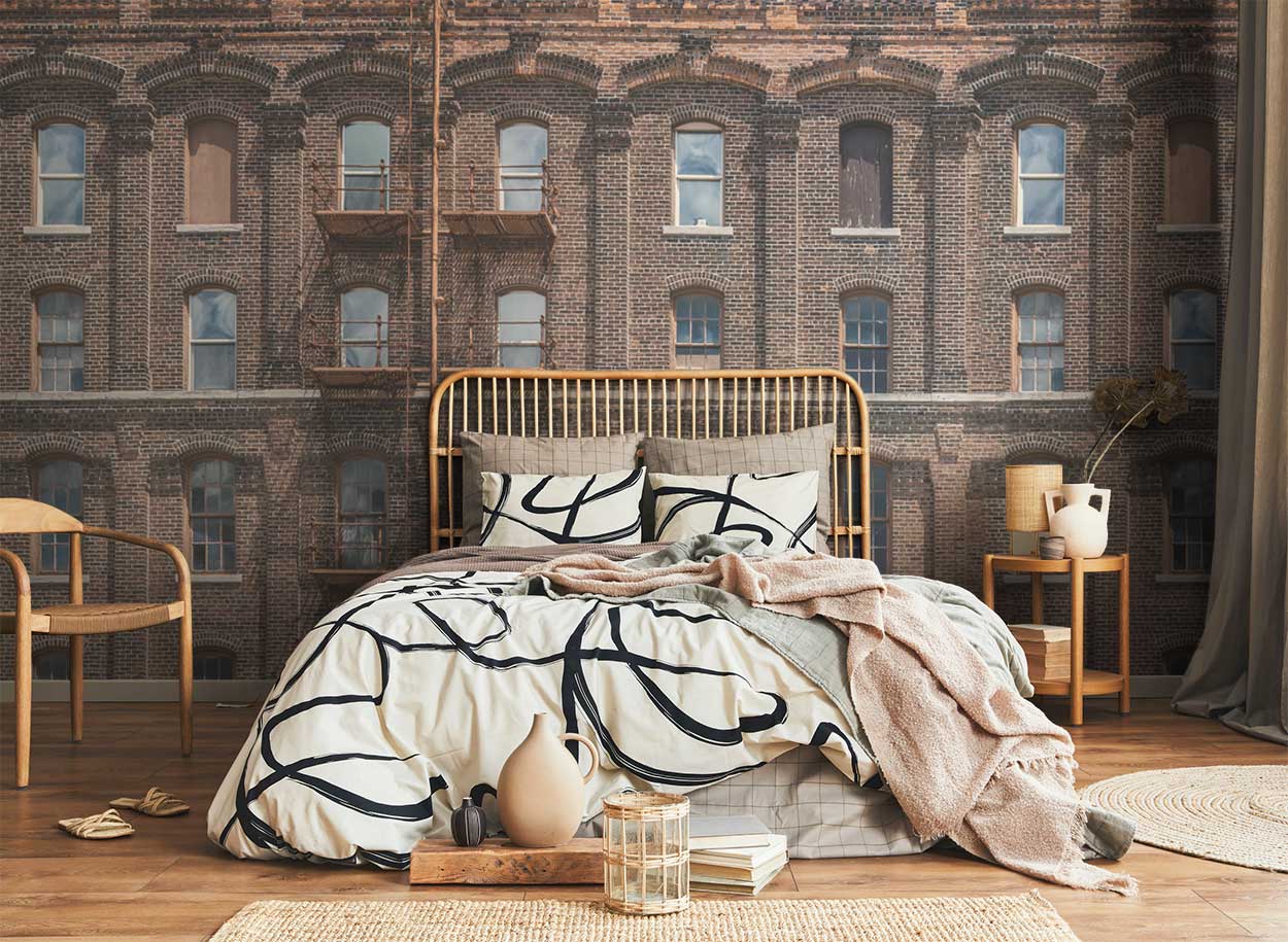 LaMont Apartment Building Wallpaper Mural-Wall Mural-Eazywallz