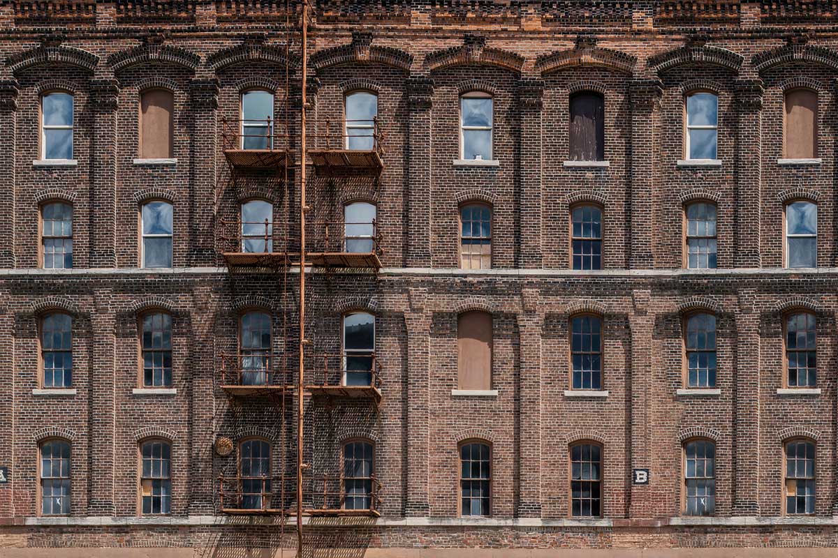 LaMont Apartment Building Wallpaper Mural-Wall Mural-Eazywallz