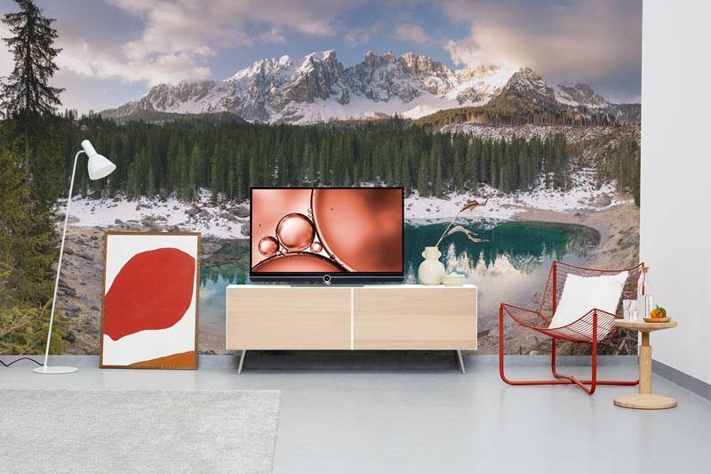Lago di Carezza Mountain & Lake Mural Wallpaper-Wall Mural-Eazywallz