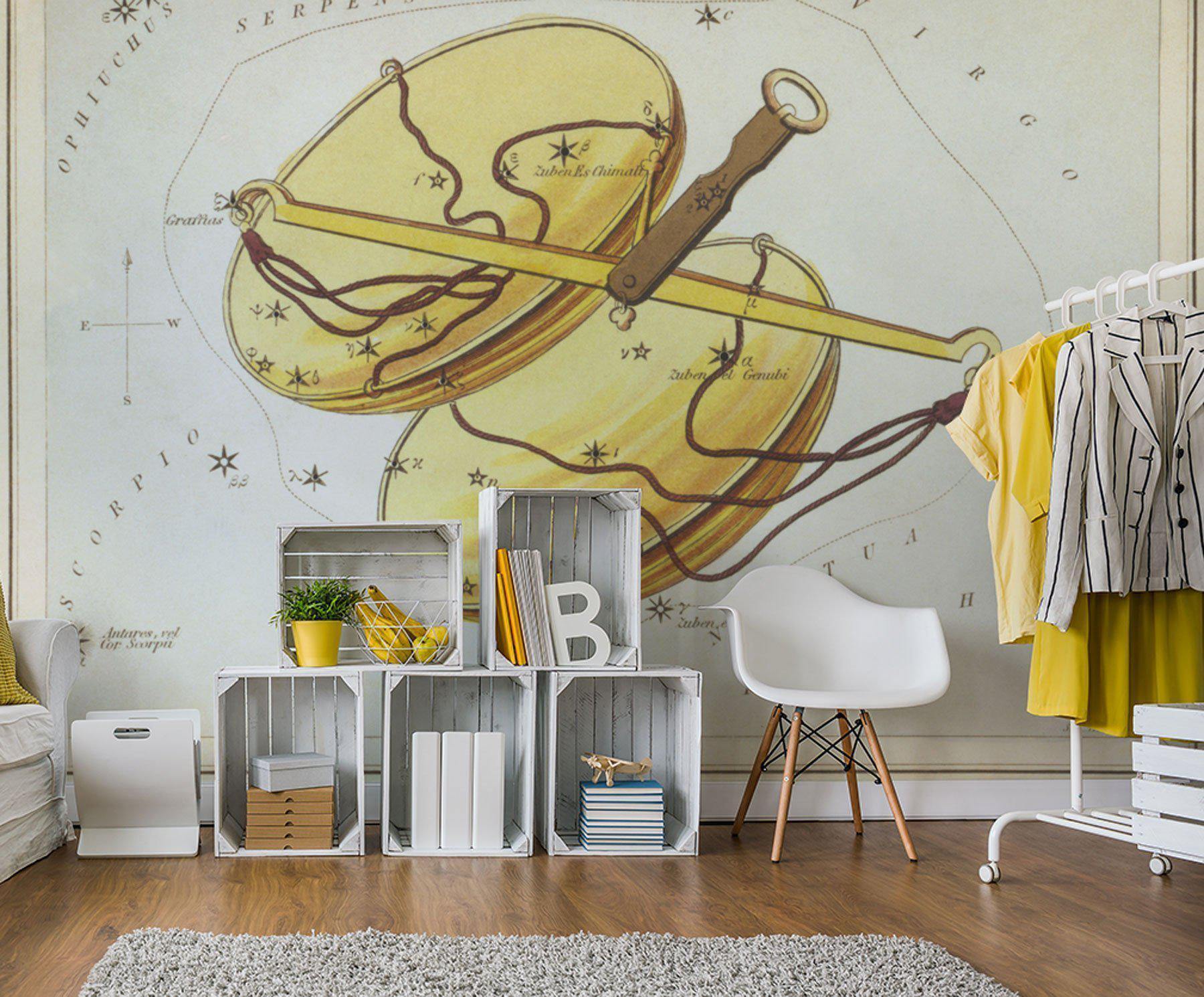 Libra Wall Mural-Wall Mural-Eazywallz