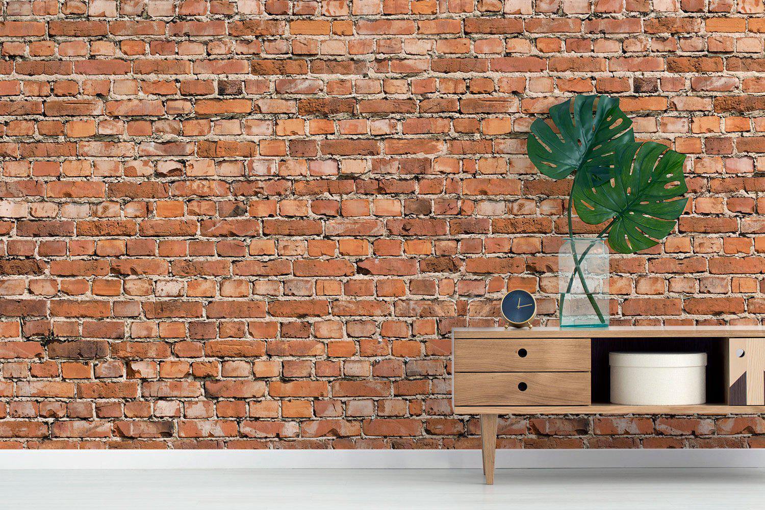 Light Distorted Brick Wall Mural-Wall Mural-Eazywallz