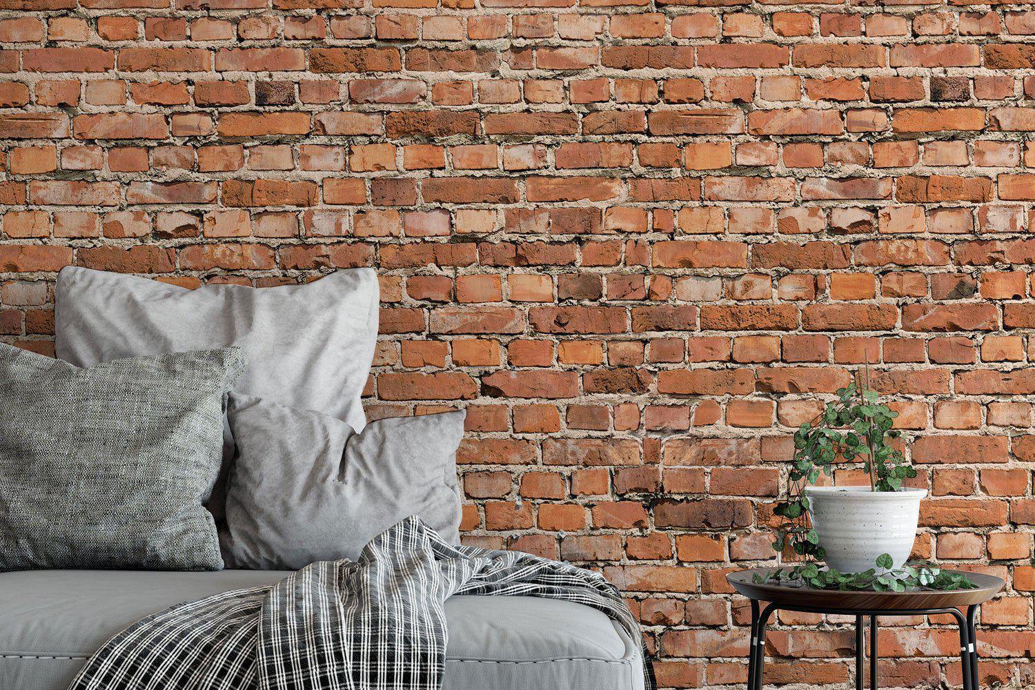 Light Distorted Brick Wall Mural-Wall Mural-Eazywallz
