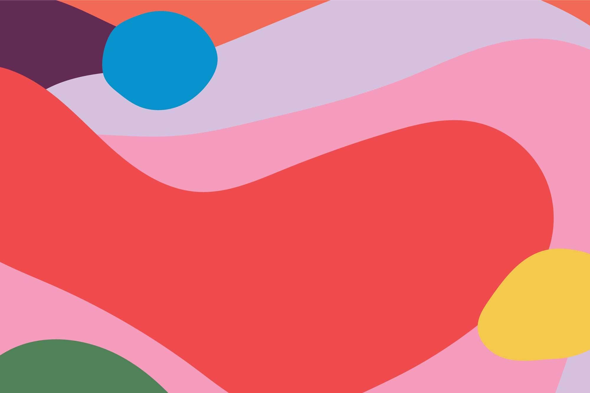 Lisbon Abstract Shapes Wall Mural-Wall Mural-Eazywallz