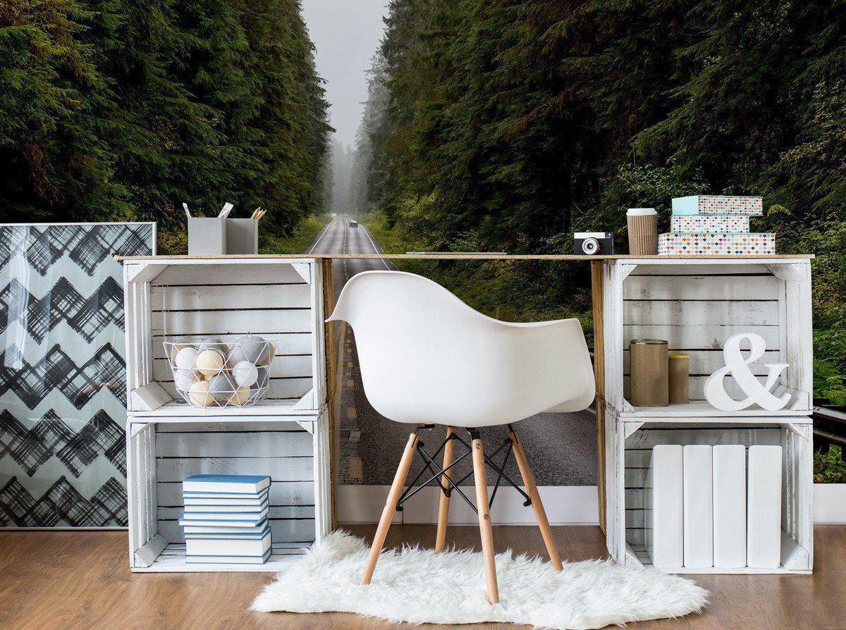 Long Road Home Wall Mural-Wall Mural-Eazywallz