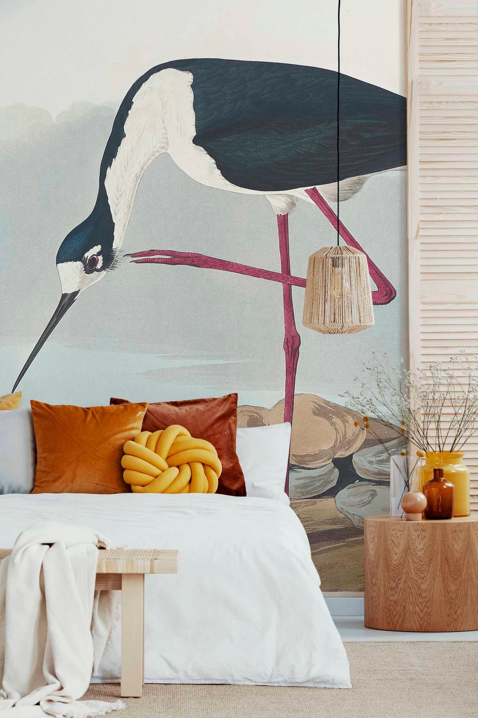 Long-legged Avocet Wall Mural-Wall Mural-Eazywallz