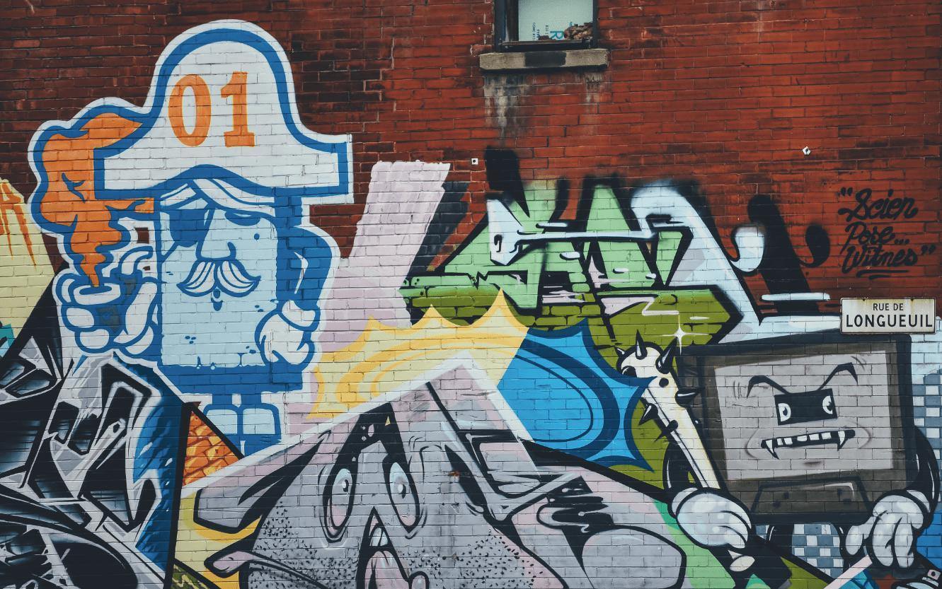 Longueuil Street Art Wall Mural-Wall Mural-Eazywallz