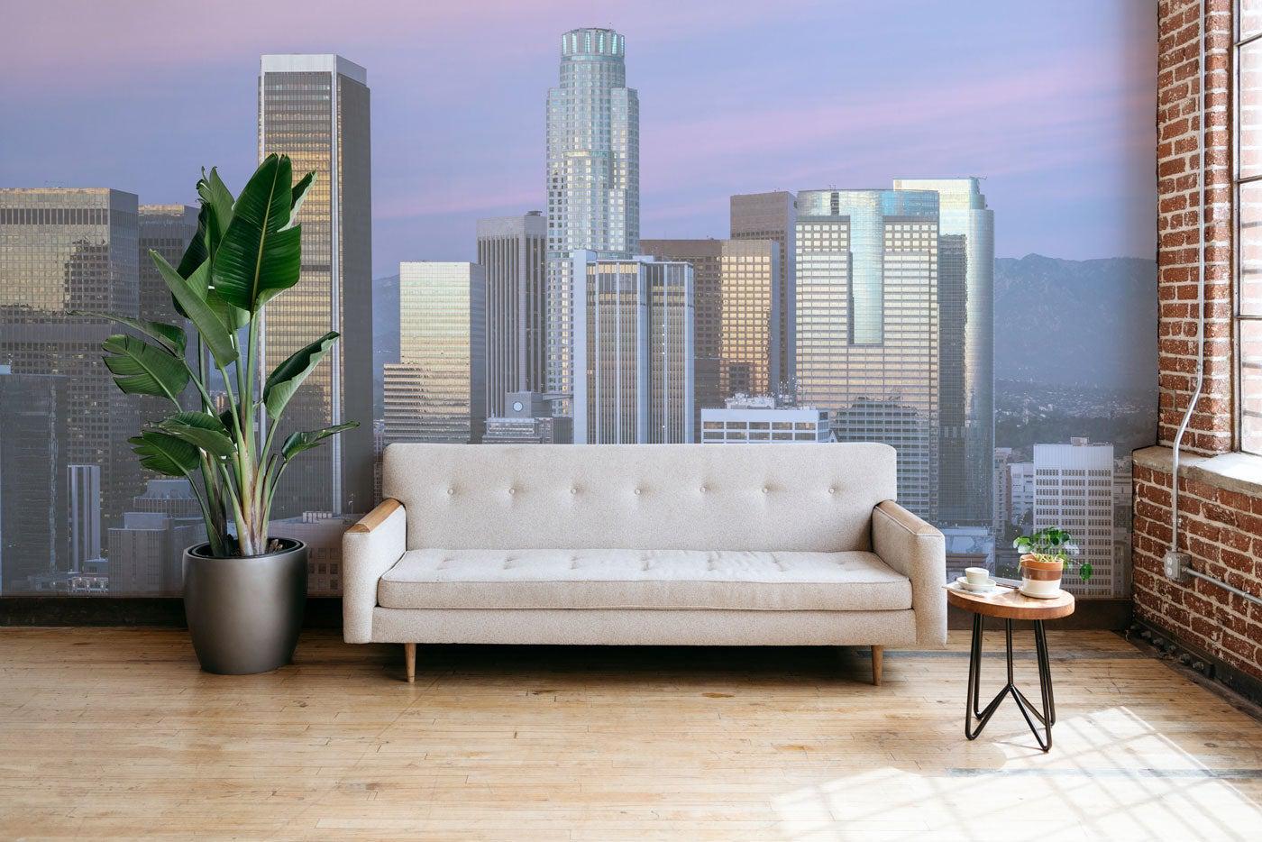 Los Angeles Skyline Mural Wallpaper-Wall Mural-Eazywallz