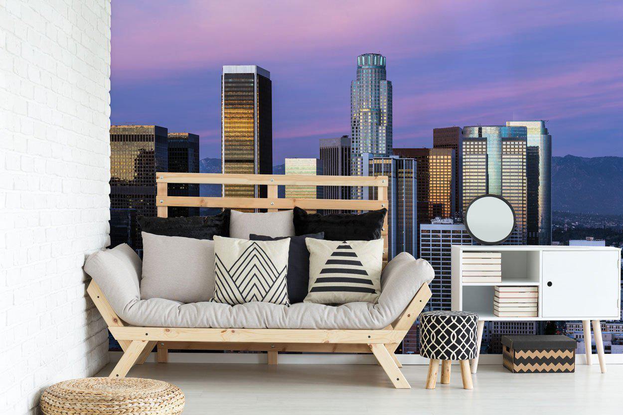 Los Angeles Skyline Mural Wallpaper-Wall Mural-Eazywallz