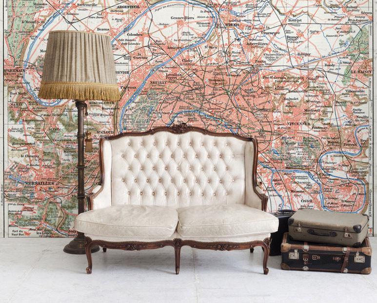 Map of Paris and the suburbs Wall Mural-Wall Mural-Eazywallz