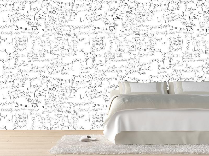 Math formulas in black Wall Mural-Wall Mural-Eazywallz
