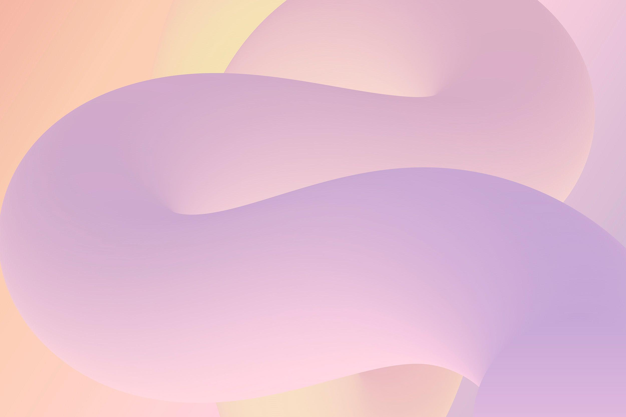 Mauve Sunrise Squiggles Wall Mural-Wall Mural-Eazywallz