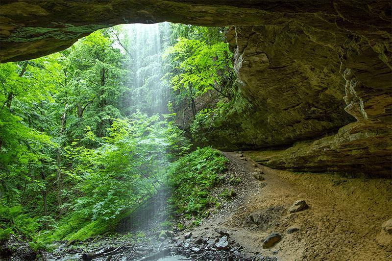 Memorial Falls, Michigan Canyon Wall Mural-Wall Mural-Eazywallz