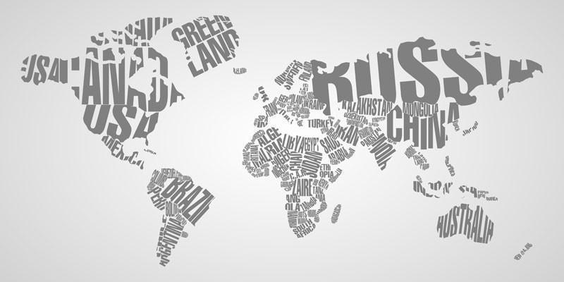 Modern World Map Wall Mural-Wall Mural-Eazywallz