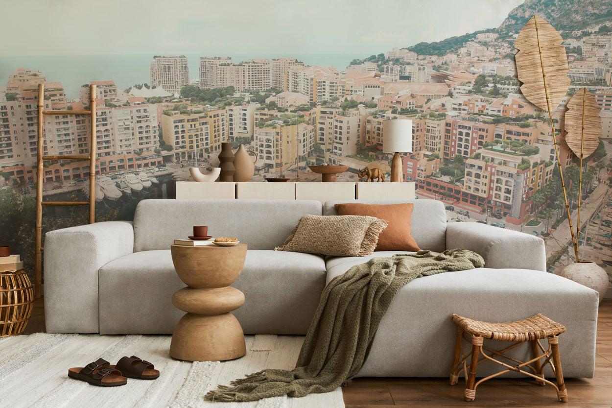 Monaco City Wall Mural-Wall Mural-Eazywallz