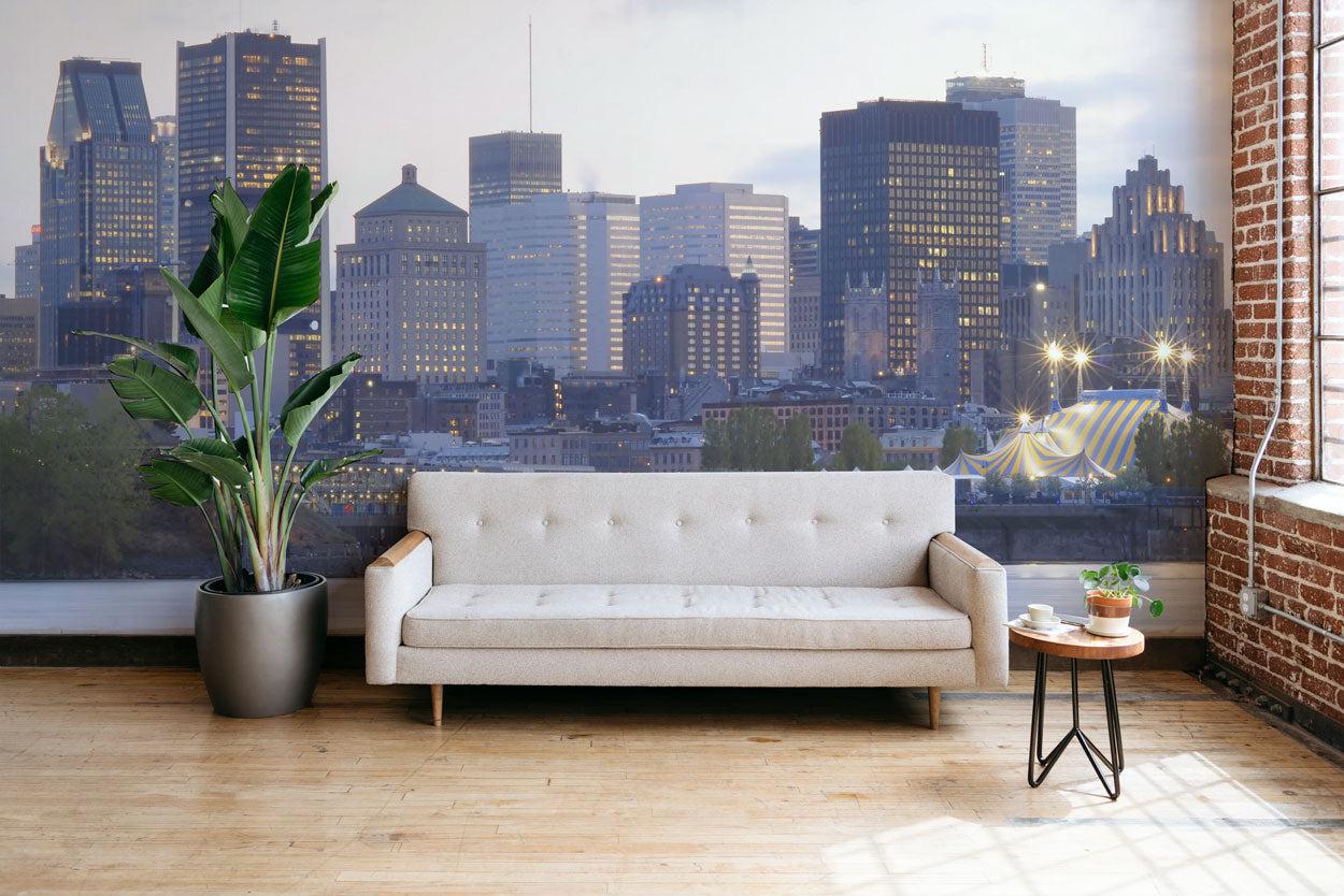 Montreal skyline Wall Mural-Wall Mural-Eazywallz