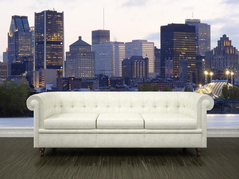 Montreal skyline Wall Mural-Wall Mural-Eazywallz