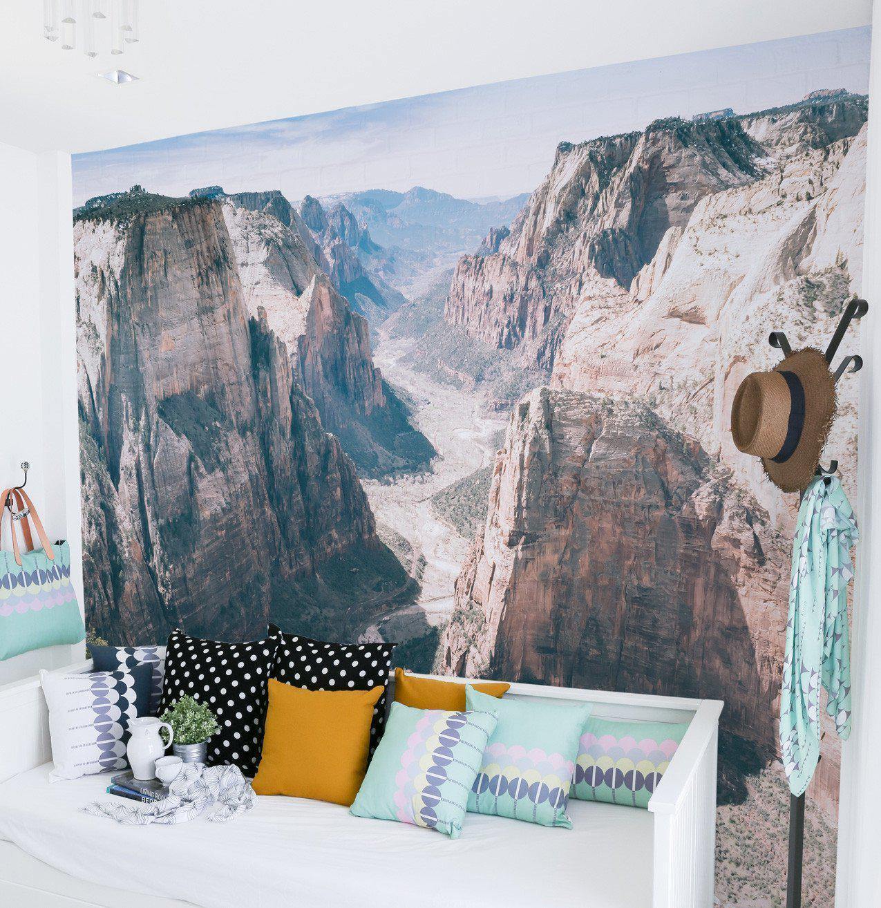 Mountain Trail Scenery Wall Mural-Wall Mural-Eazywallz