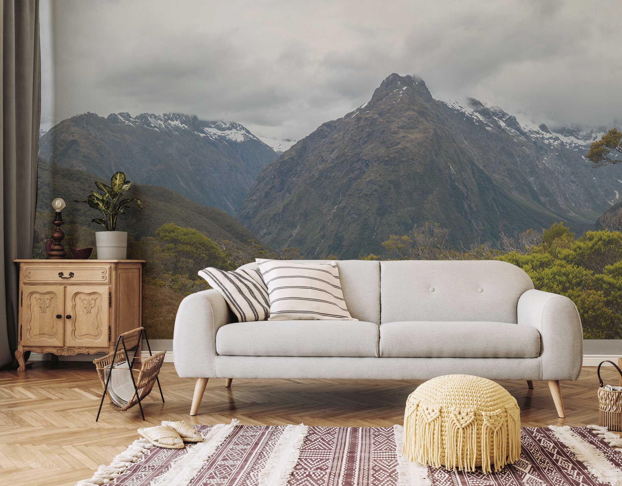 Mountains of Fiordland National Park Wall Mural-Wall Mural-Eazywallz