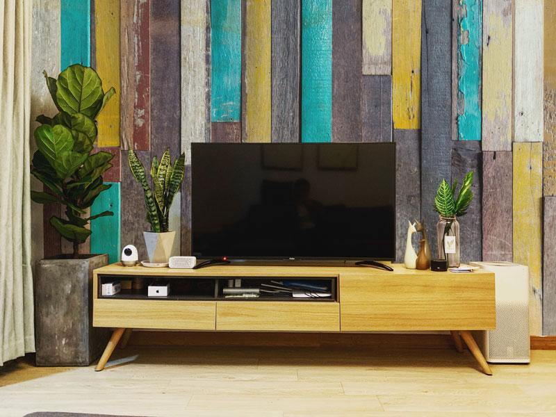 Multicoloured Planks Wallpaper Mural-Wall Mural-Eazywallz