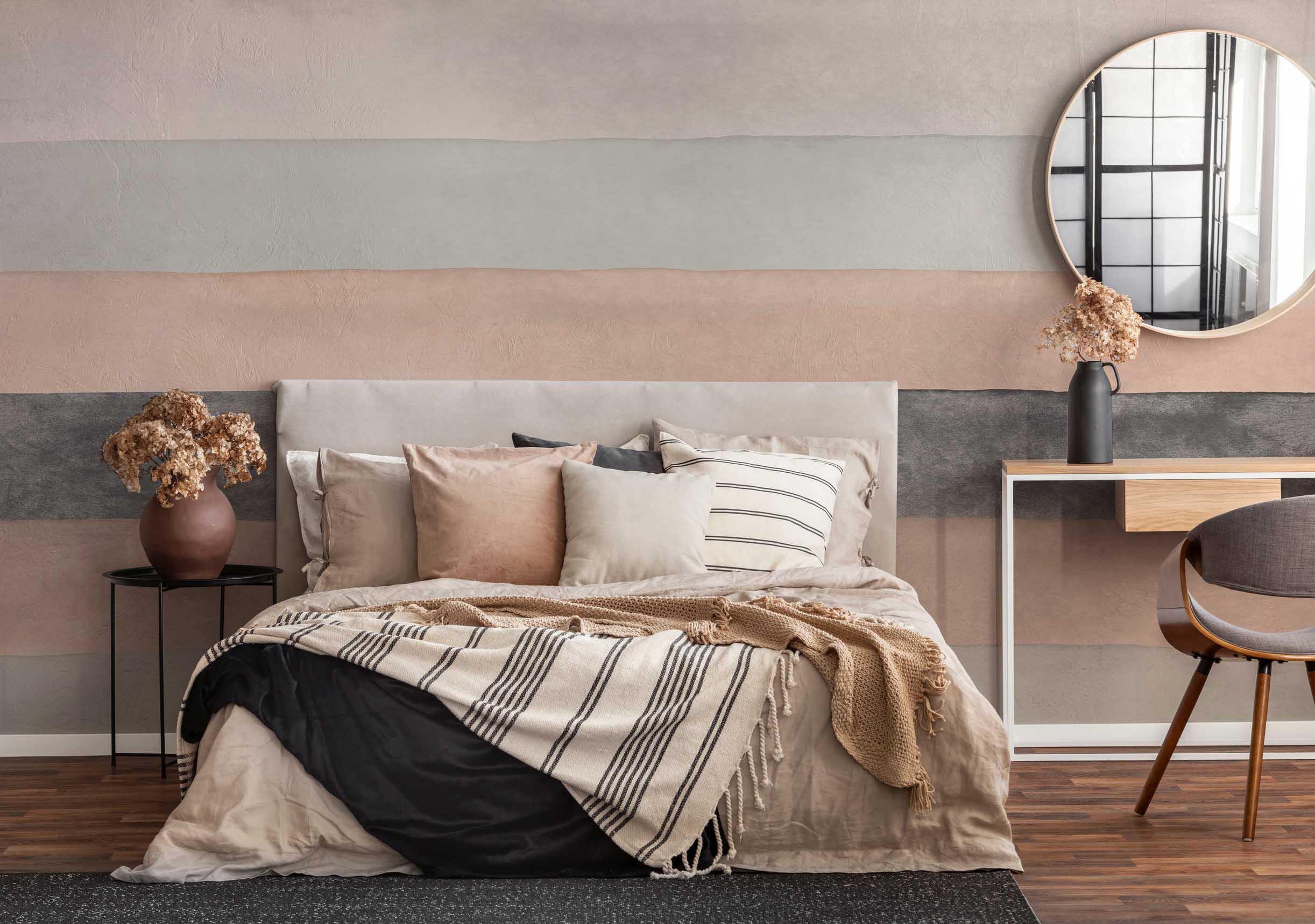 Natural Abstract Stripes 2 Wall Mural-Wall Mural-Eazywallz